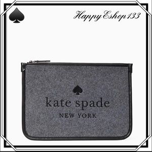 ♠️ kate spade ♠️ Ella Large Zip Pouch, Grey Multi